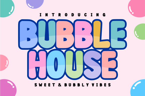 Bubble House: A Playful Font for Creative Projects