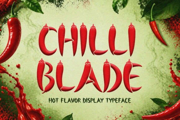 Chilli Blade: A Fiery Display Font for Bold Brands