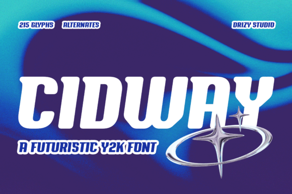 Cidway: Bold Y2K Font for Modern Design