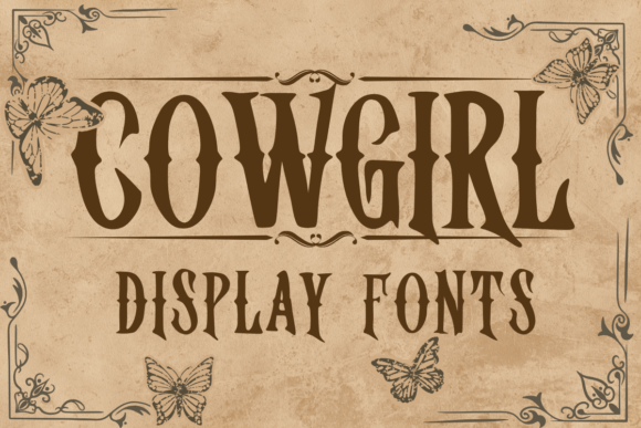 Cowgirl: A Bold Western Font for Rustic Designs