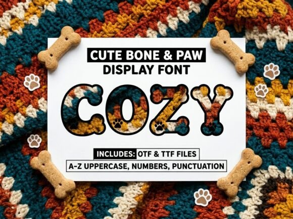 Cozy: A Bold Display Font for Impactful Design