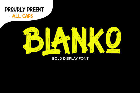 Discover Blanko: The Dramatic Display Font for Creative Impact