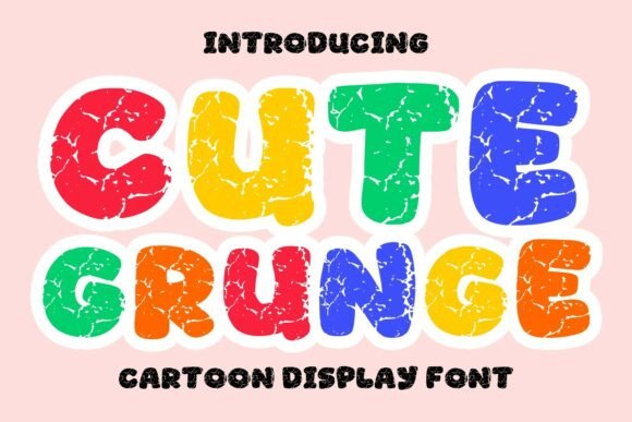 Discover the Playful Charm of Cute Grunge Typography
