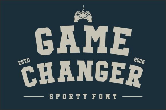 Game Changer: The Bold Sporty Display Font