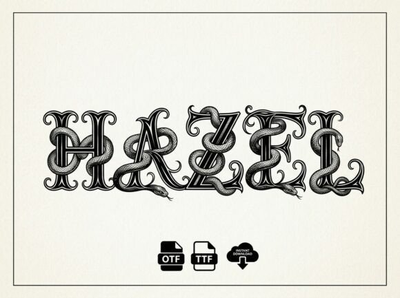 Hazel: A Stunning Decorative Display Font for Bold Designs