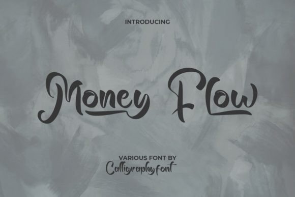Money Flow: A Playful Brush Font for Vintage Designs