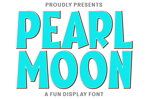 Pearl Moon Fonts: Retro Groovy Display Typeface