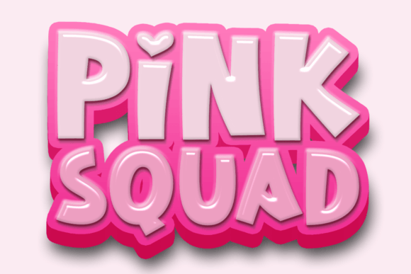 Pink Squad: A Charming Display Font for Creative Projects