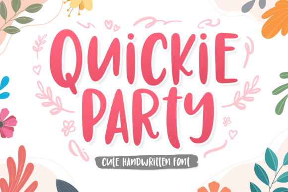 Quickie Party: A Font That Brings Whimsy to Every Design