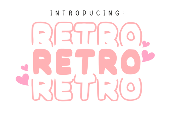 Retro: A Playful & Vibrant Layered Stacked Display Font
