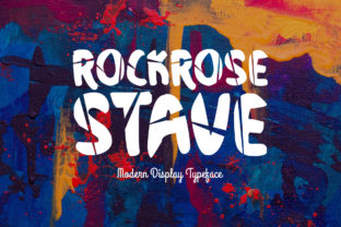 Rockrose Stave: A Bold Display Font for Modern Design