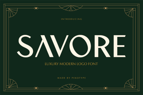 Savore: Modern Luxury Display Font for Elegant Design