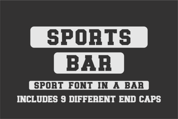 Sports Bar: The Bold Typeface for Athletic Designs