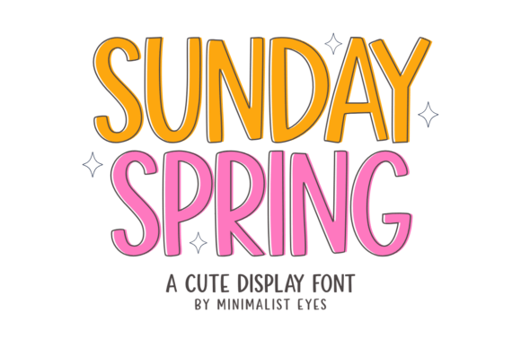 Sunday Spring: A Playful & Joyful Display Font