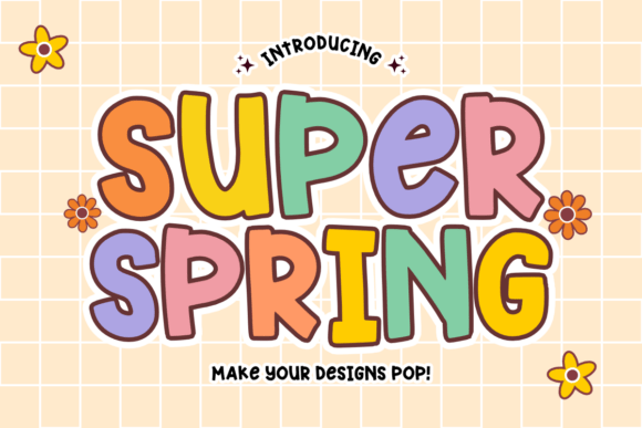 Super Spring: A Vibrant Retro Display Font