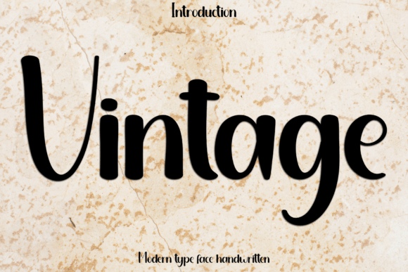 Vintage: A Modern Display Font for Every Creative Project